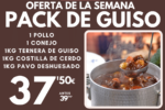 Oferta Pack de Guiso: Pollo, Conejo, Ternera, Cerdo y Pavo